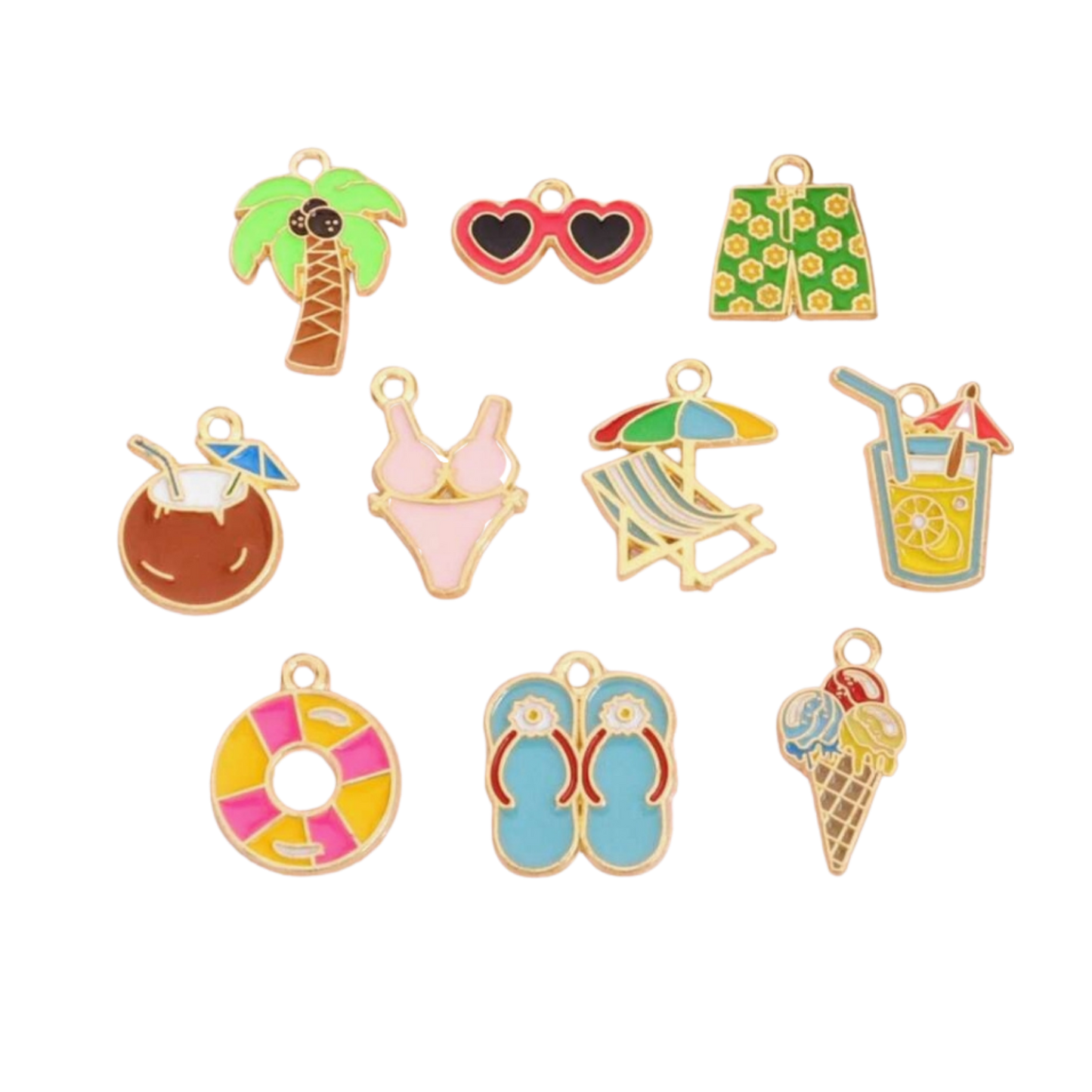 Beach Party Charm Collection