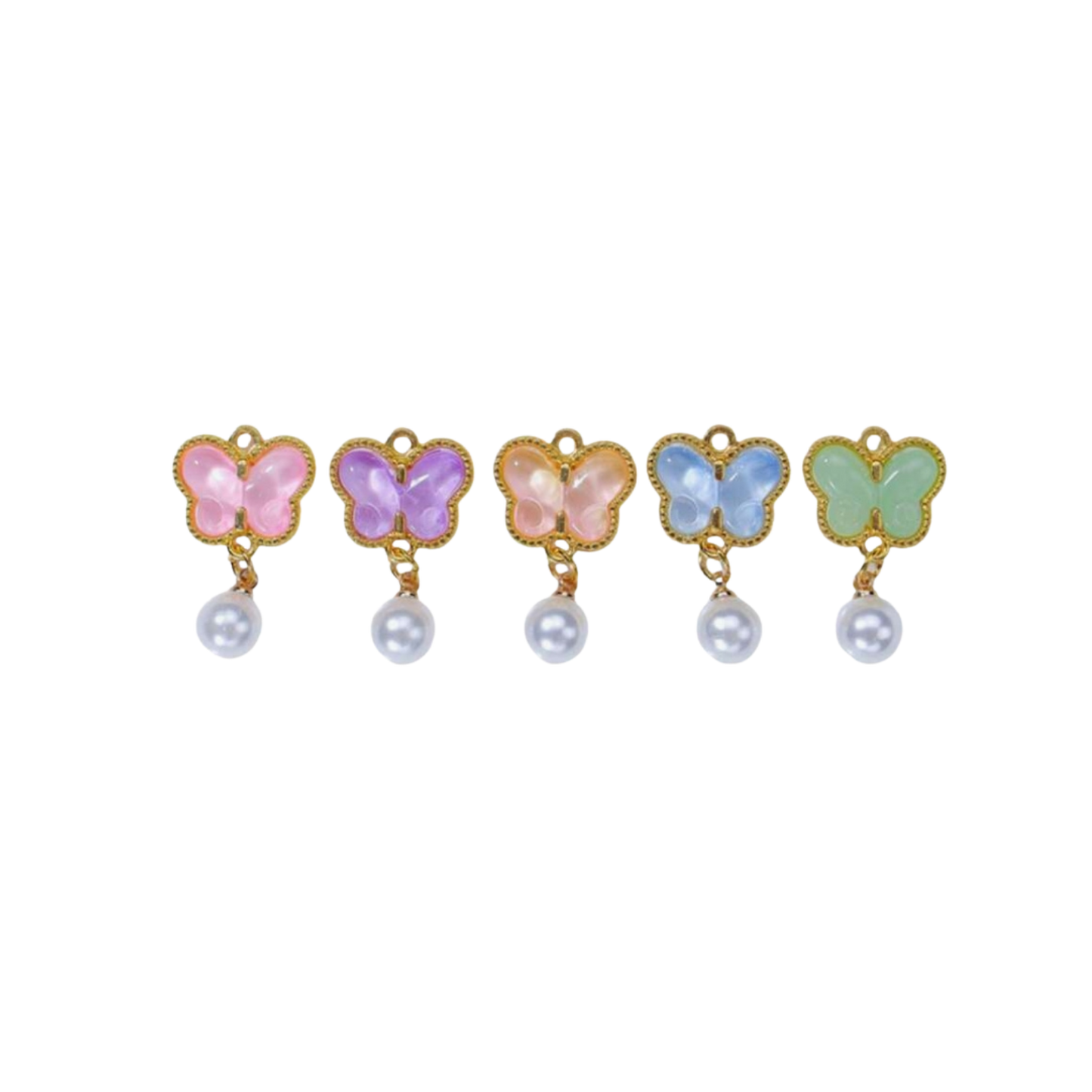 Butterfly Pearl Charms