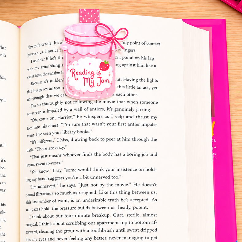 Reading is My Jam Magnetic Bookmark