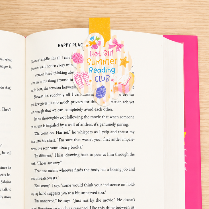 Hot Girl Summer Reading Club Magnetic Bookmark