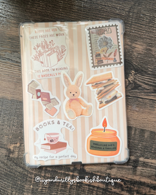 Preppy Neutral Stripes Kindle Insert