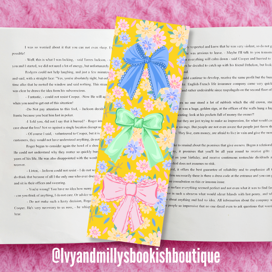 Spring Bows Bookmark