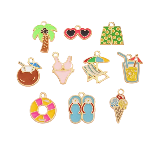 Beach Party Charm Collection