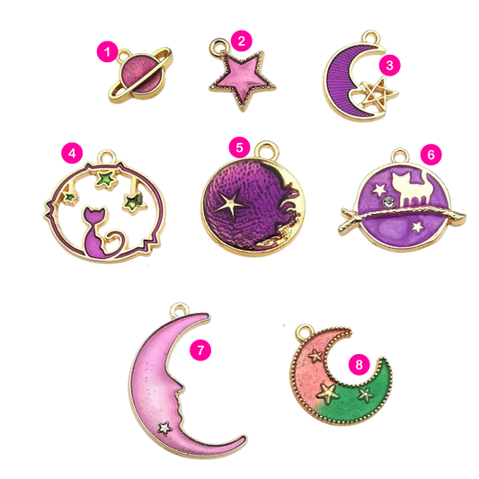 Purple Celestial Charm Collection