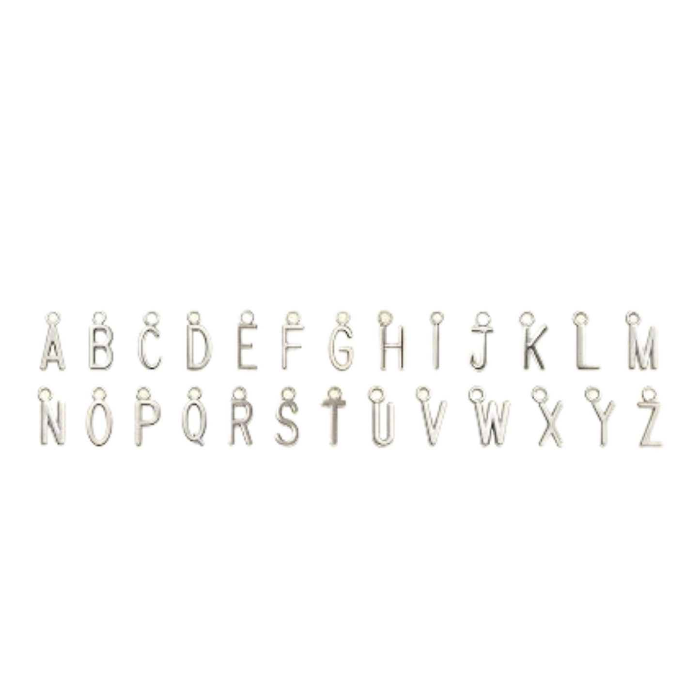 Letter Shape Charms