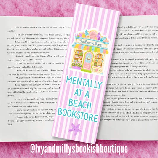 Beach Bookstore Bookmark