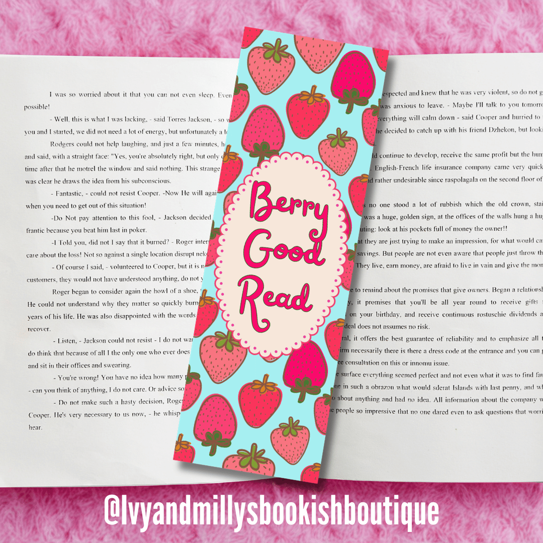 Berry Good Read Bookmark