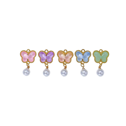 Butterfly Pearl Charms