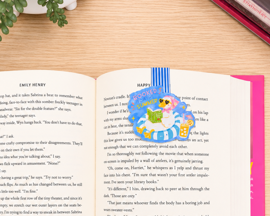 Booked for the Summer Goose Magnetic Bookmark
