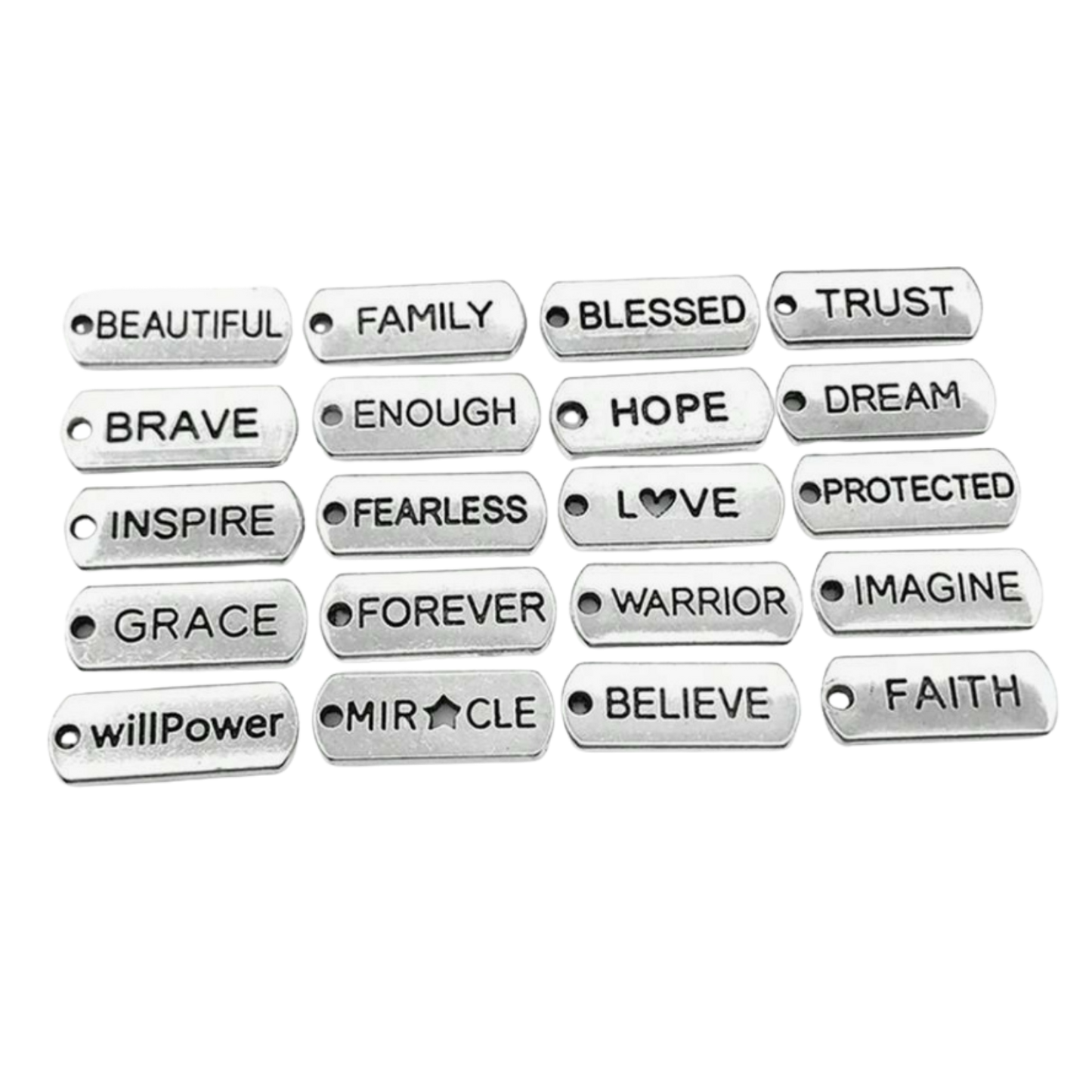 Inspirational Word Charms