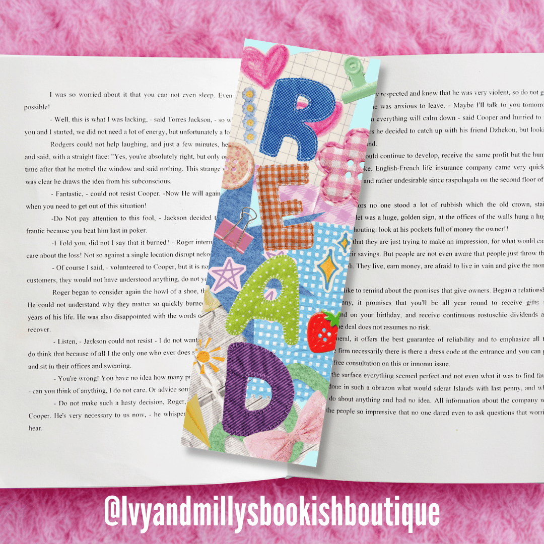 Junk Journaling READ Bookmark