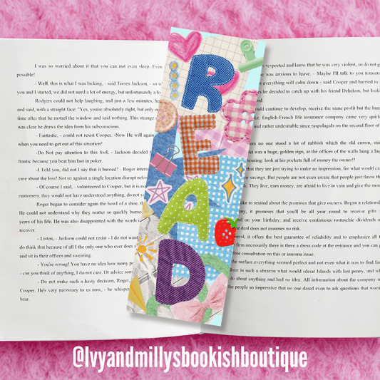Junk Journaling READ Bookmark