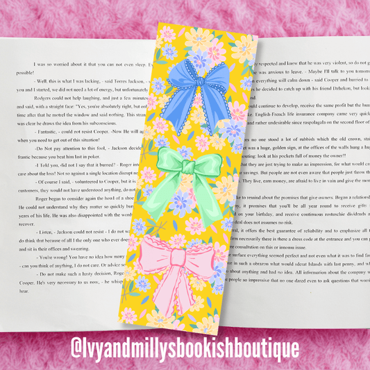 Spring Bows Bookmark